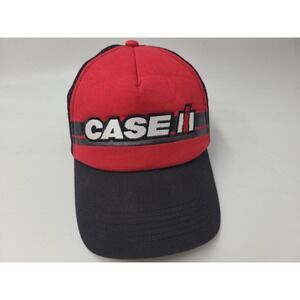 Case IH International Harvester Mesh Trucker Adjustable Hat Cap Men Red Black